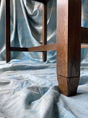 Antique Edwardian religious oak church altar table