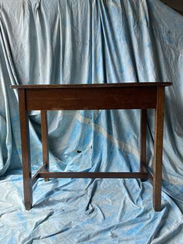 Antique Edwardian religious oak church altar table