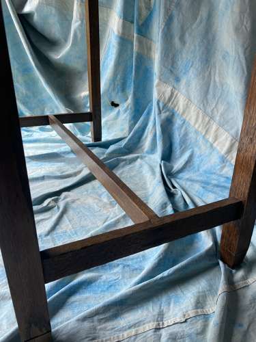 Antique Edwardian religious oak church altar table