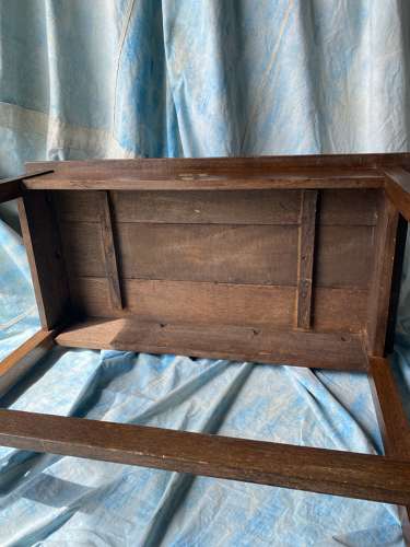 Antique Edwardian religious oak church altar table
