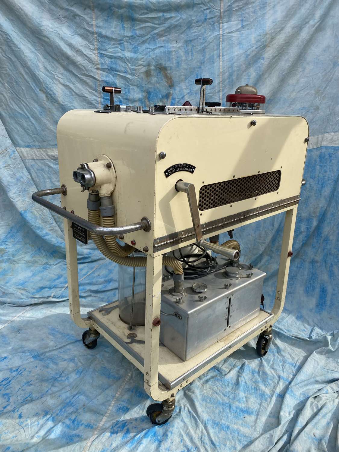 A rare 1950s vintage medical Smith - Clarke Mechanical Respirator