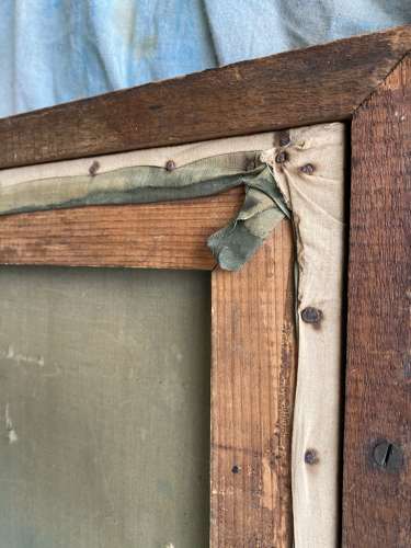 A historically important antique WW1 Roll Of Honour painting on cotton