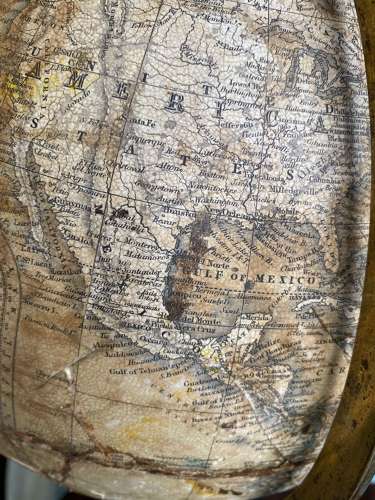An antique 19th century Newton’s terrestrial globe - 1863 London