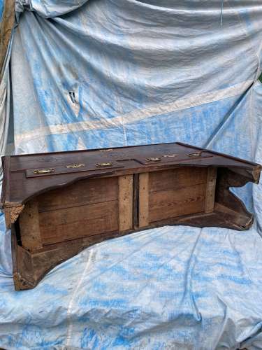 An 18th century Georgian antique oak sword chest with keys