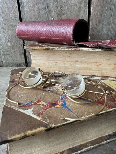 A pair of early 20th century Watson's 'Speera' binocular magnifiers