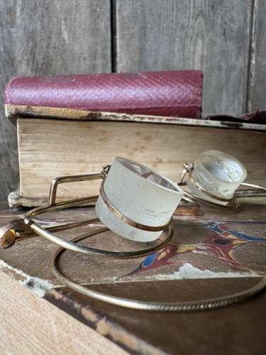 A pair of early 20th century Watson's 'Speera' binocular magnifiers