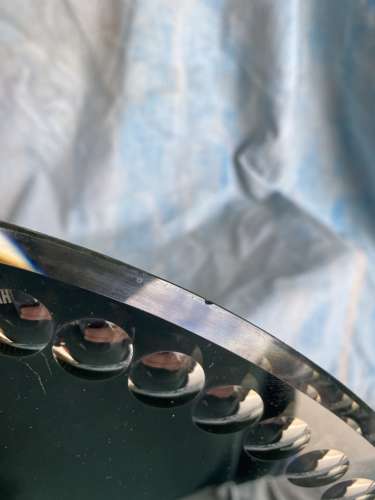 An oval antique sorcerer's / witches mirror