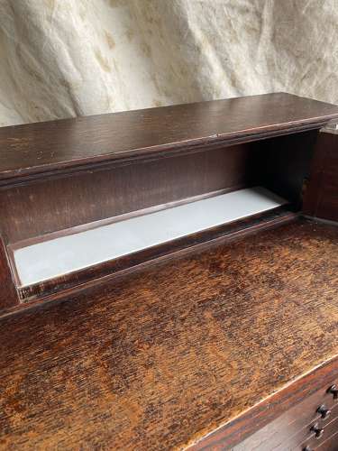 A set of antique Victorian oak dentist's drawers