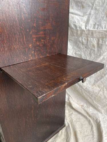 A set of antique Victorian oak dentist's drawers
