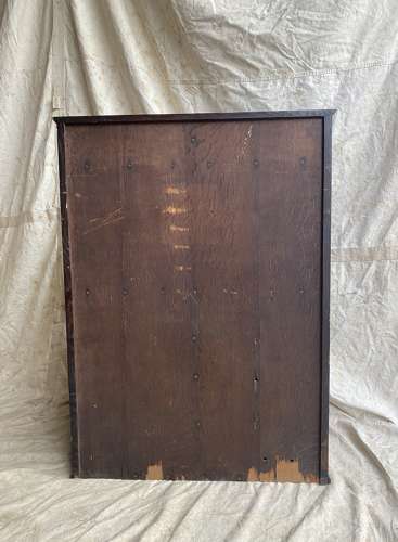 A set of antique Victorian oak dentist's drawers