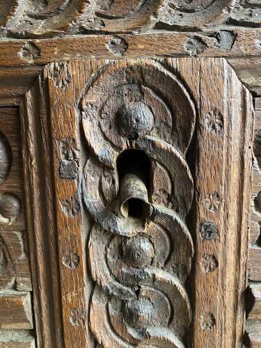 An exceptional antique 18th century oak Italian Cassone wedding chest.