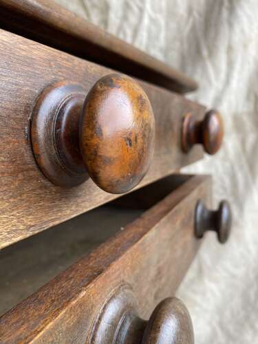 An antique Victorian mahogany Bookbinder’s book press table