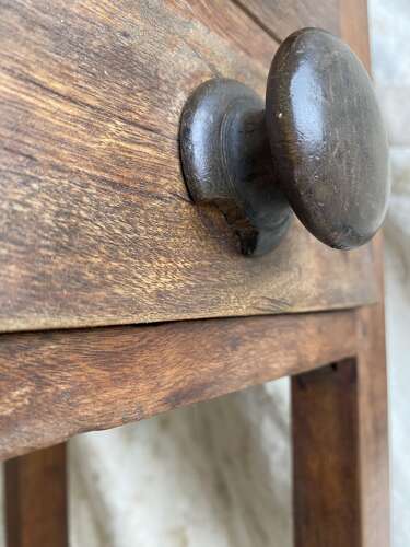 An antique Victorian mahogany Bookbinder’s book press table