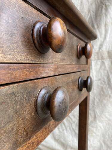 An antique Victorian mahogany Bookbinder’s book press table