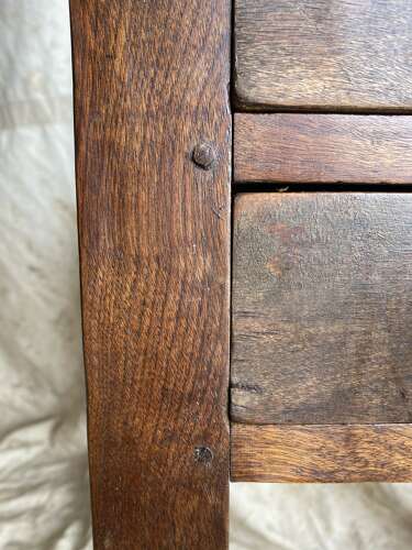 An antique Victorian mahogany Bookbinder’s book press table