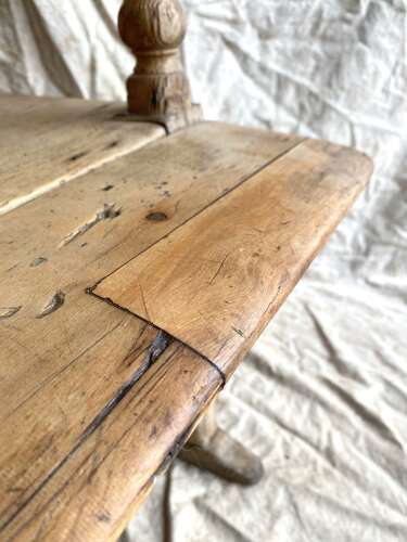 Impressive country house antique 19th century pine high back settle bench