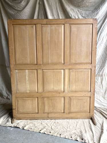 Impressive country house antique 19th century pine high back settle bench