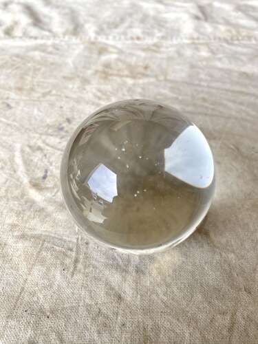 An antique 19th century fortune teller's crystal ball