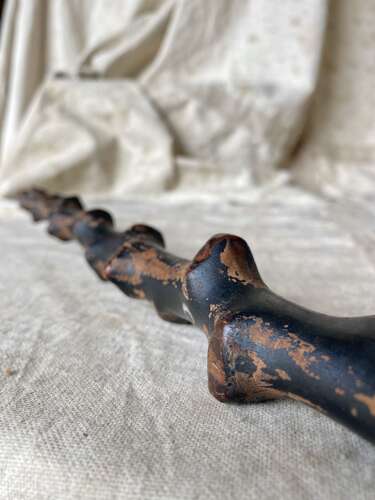 An antique Irish blackthorn Shillelagh walking stick