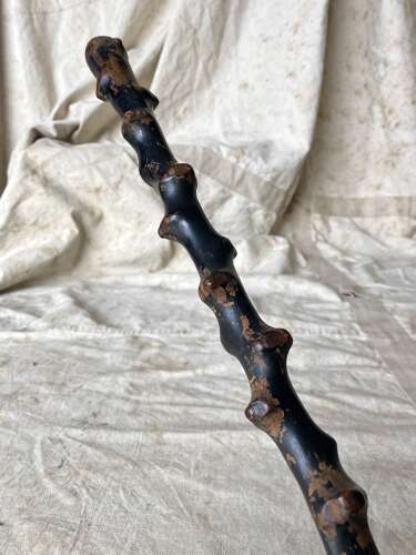 An antique Irish blackthorn Shillelagh walking stick