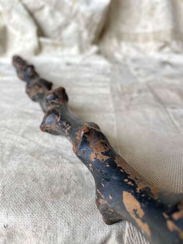 An antique Irish blackthorn Shillelagh walking stick