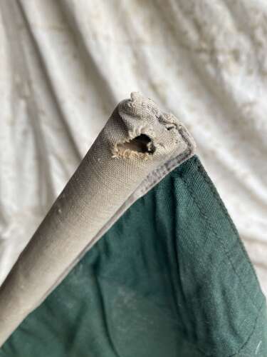 A rare antique late 19th century The Green Howards regimental military flag