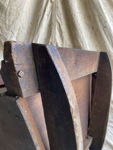 An antique 19th century rare vernacular Irish lambing chair