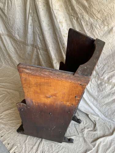 An antique 19th century rare vernacular Irish lambing chair