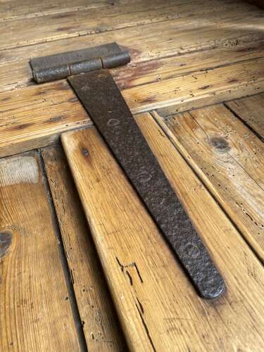 A rare antique 19th century vernacular pine Irish settle bed