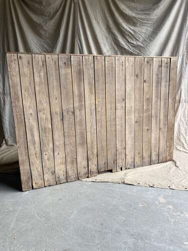 A rare antique 19th century vernacular pine Irish settle bed