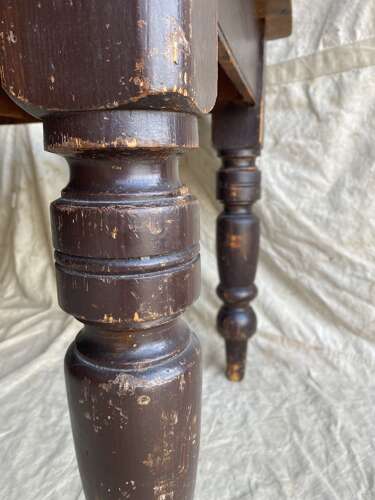 An antique 19th century pine scrub top scullery table