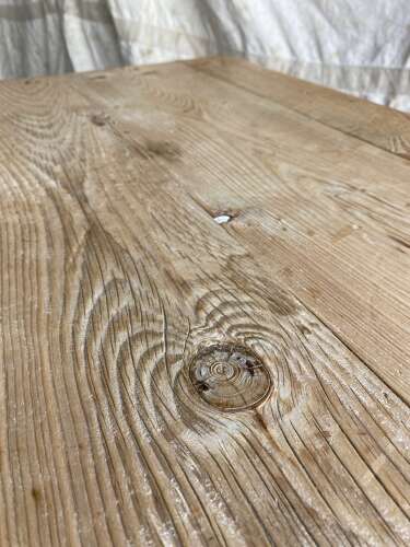 An antique 19th century pine scrub top scullery table
