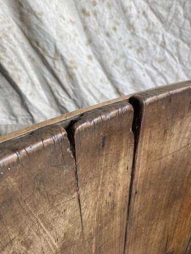 A rare antique 17th century James II elm barrel back tavern settle