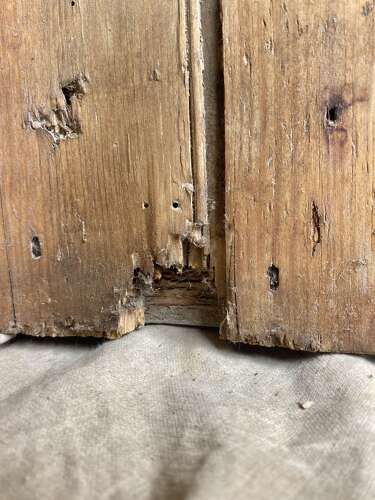 A provincial antique 19th century Welsh pine tavern settle bench