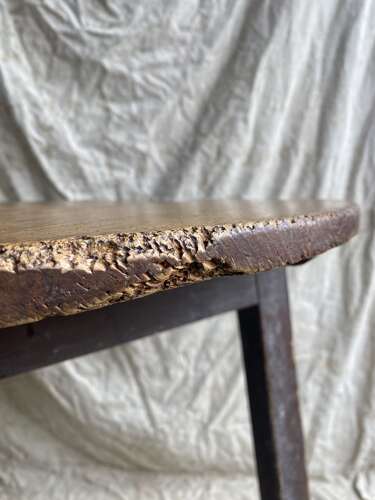 A primitive antique Welsh mid 19th century pine cricket table