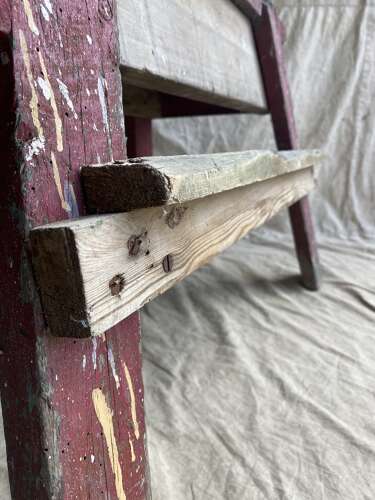 An early 20th century antique rustic Welsh pine sawhorse