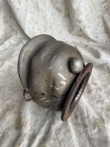 A rare vintage Spanish metal doll head mould