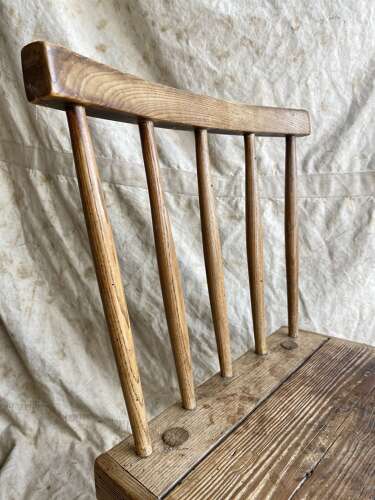 An antique 19th century vernacular Irish hedge chair