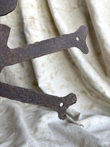 A large rare 1930s skull and crossbones Italian dynamite factory danger sign