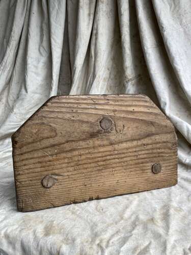 A rustic antique 19th century Welsh pine dairy stool