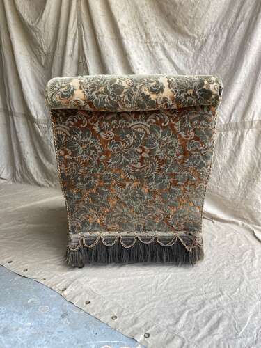A Scottish antique Victorian Howard style deep seat country house armchair