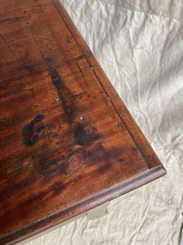 A large 19th century antique mahogany Bookbinder's book press table