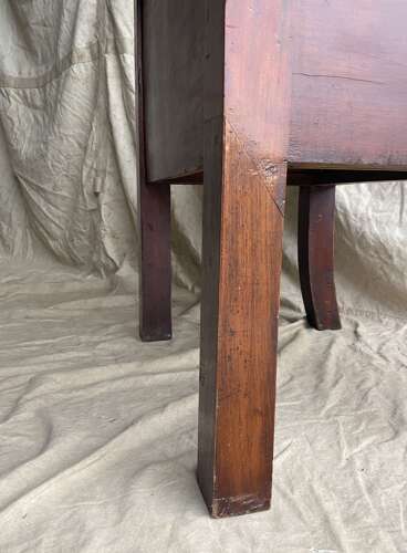 A large 19th century antique mahogany Bookbinder's book press table