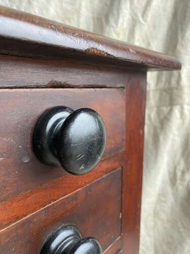 A large 19th century antique mahogany Bookbinder's book press table