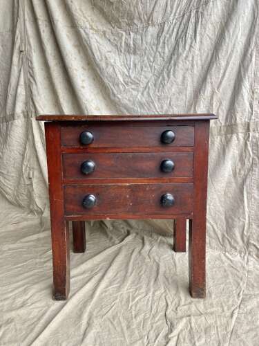 A large 19th century antique mahogany Bookbinder's book press table