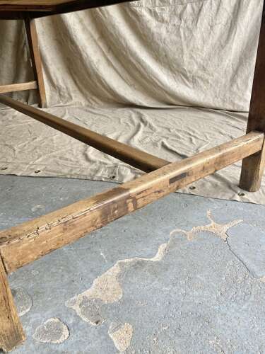 A stunning Irish 19th century antique pine kitchen prep table