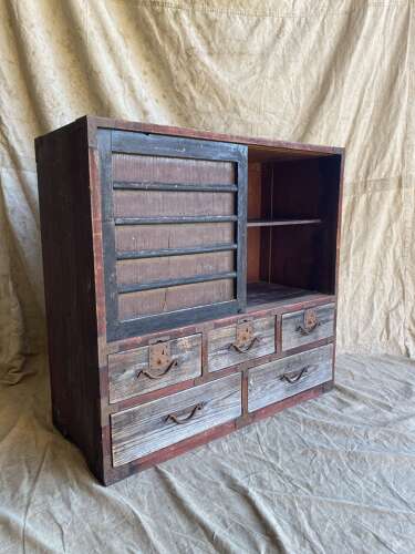 A Japanese Meiji period antique Tansu chest