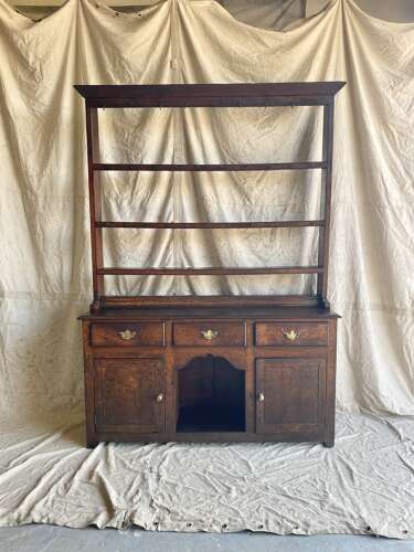A Georgian Welsh oak antique dog kennel dresser