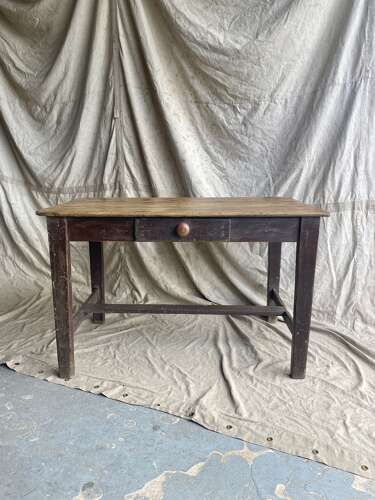 A charming Irish 19th century antique pine kitchen prep table