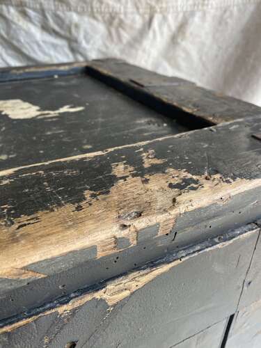 An interesting pair of late 19th century antique pine campaign packing case cupboards